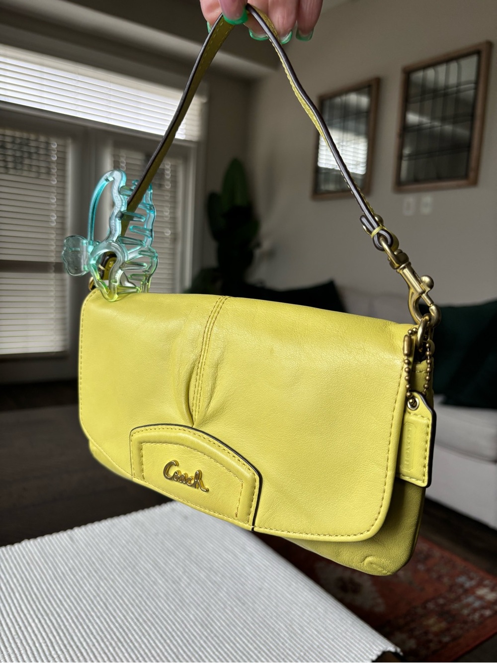 🍋‍🟩🍋‍🟩🦋🍋‍🟩🍋‍🟩✨ COACH Ashley Pleated Flap Clutch Mini Bag ✨🍋‍🟩🍋‍🟩🦋🍋‍🟩🍋‍🟩